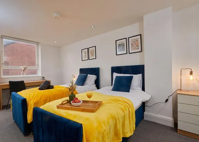 City Centre 1Br - Sleeps 3 - Workspace - Free Parking And Wifi Appartamento *